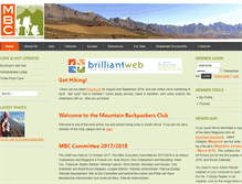 Tablet Screenshot of mountainbackpackers.co.za